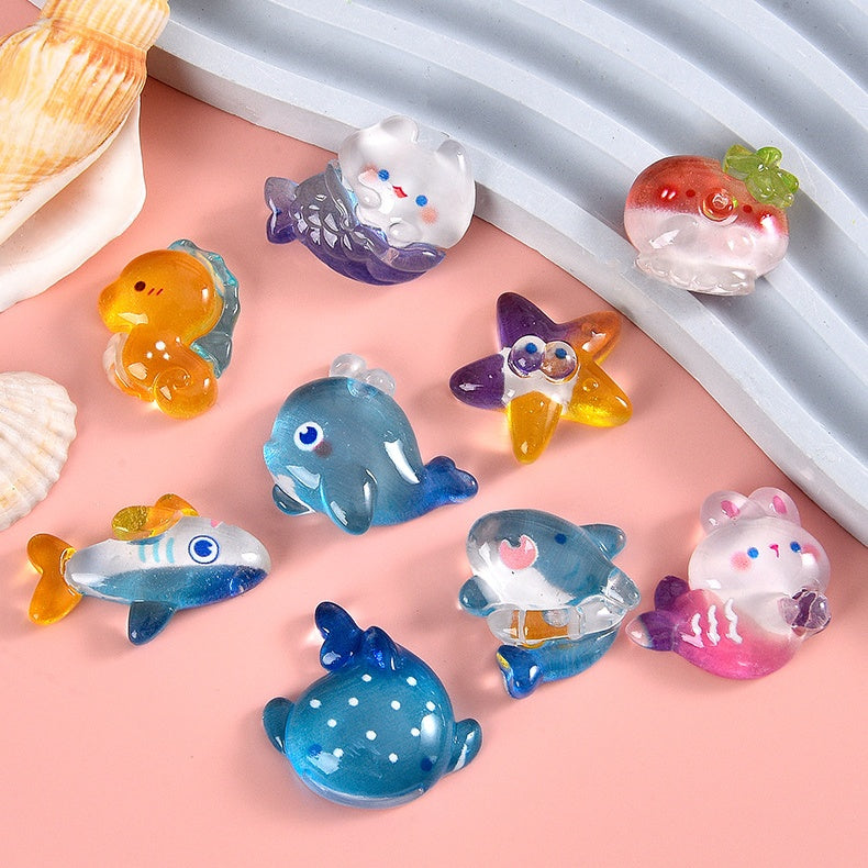 1001: Animal Match-Up Challenge! Open the 10 blind bags, if the same type of animal encounters the same type of animal, open another bag, Glowing at night Animals, luminous turtle, red panda, duck, polar bear, bunny, Halloween gifts, holiday gifts