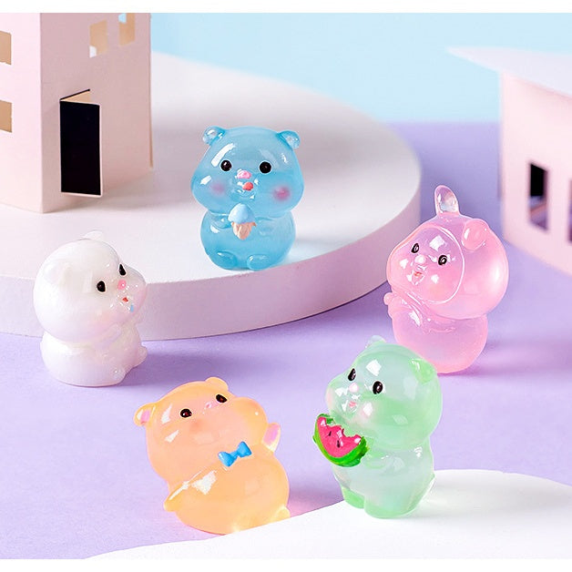 1001: Animal Match-Up Challenge! Open the 10 blind bags, if the same type of animal encounters the same type of animal, open another bag, Glowing at night Animals, luminous turtle, red panda, duck, polar bear, bunny, Halloween gifts, holiday gifts