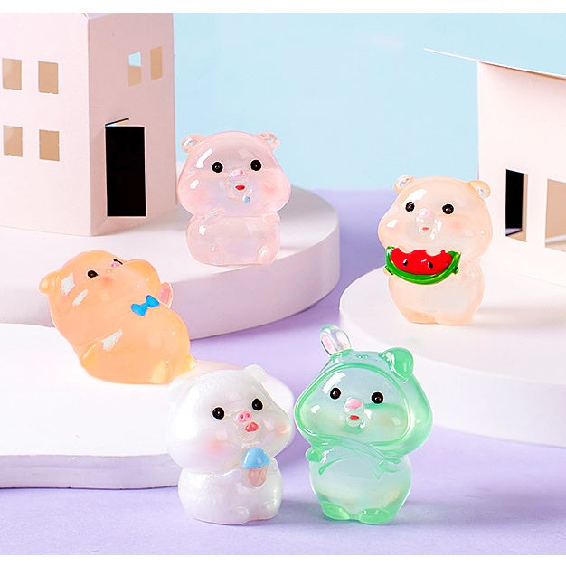 1001: Animal Match-Up Challenge! Open the 10 blind bags, if the same type of animal encounters the same type of animal, open another bag, Glowing at night Animals, luminous turtle, red panda, duck, polar bear, bunny, Halloween gifts, holiday gifts