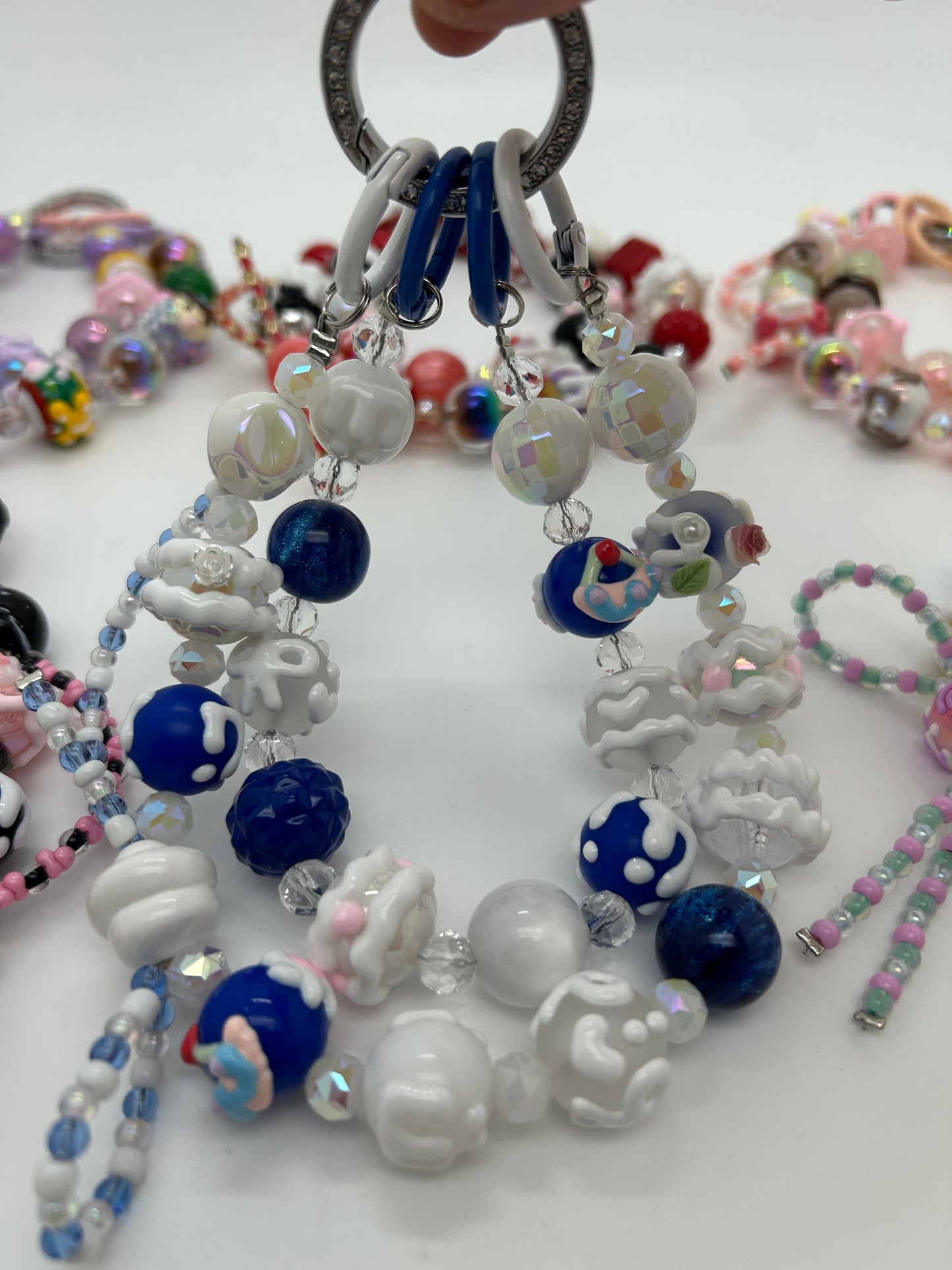Hand-Made Painted Cute Mobile phone chain Blind Bags, Thousands of Styles hand-painted DIY chain, handmade blind bags for Halloween gifts, Birthday gifts, Thanksgiving gifts, holiday gifts
