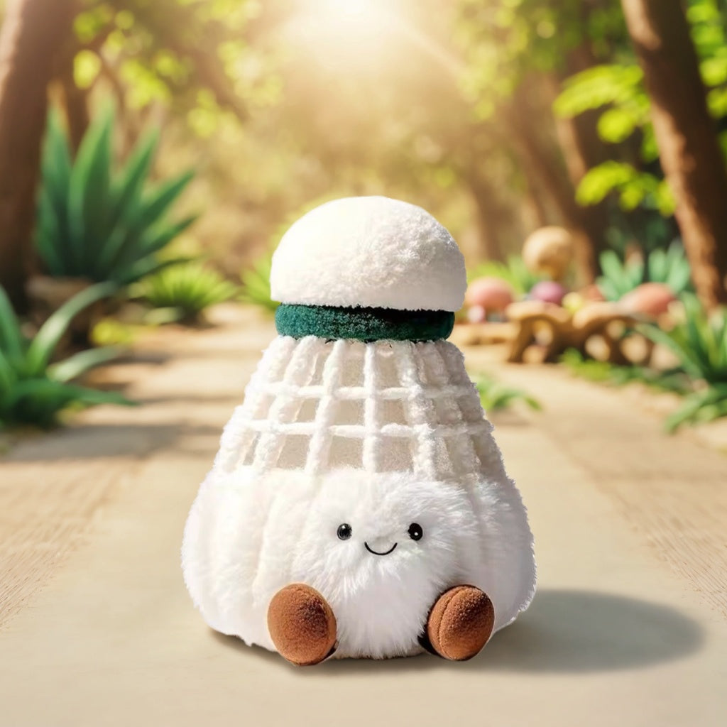 Cute Trendy Cream badminton Plush Toy