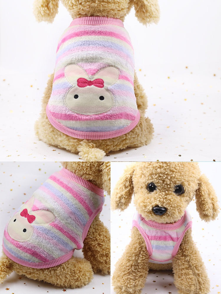 Dog and Cat Pet Clothes - Autumn/Winter Pet Apparel with Leash Option - Wholesale Fleece Bee Transformation Outfit