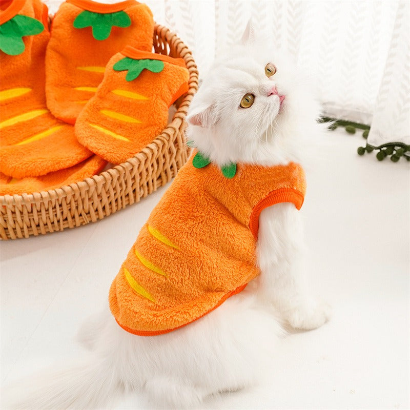 Dog and Cat Pet Clothes - Autumn/Winter Pet Apparel with Leash Option - Wholesale Fleece Bee Transformation Outfit