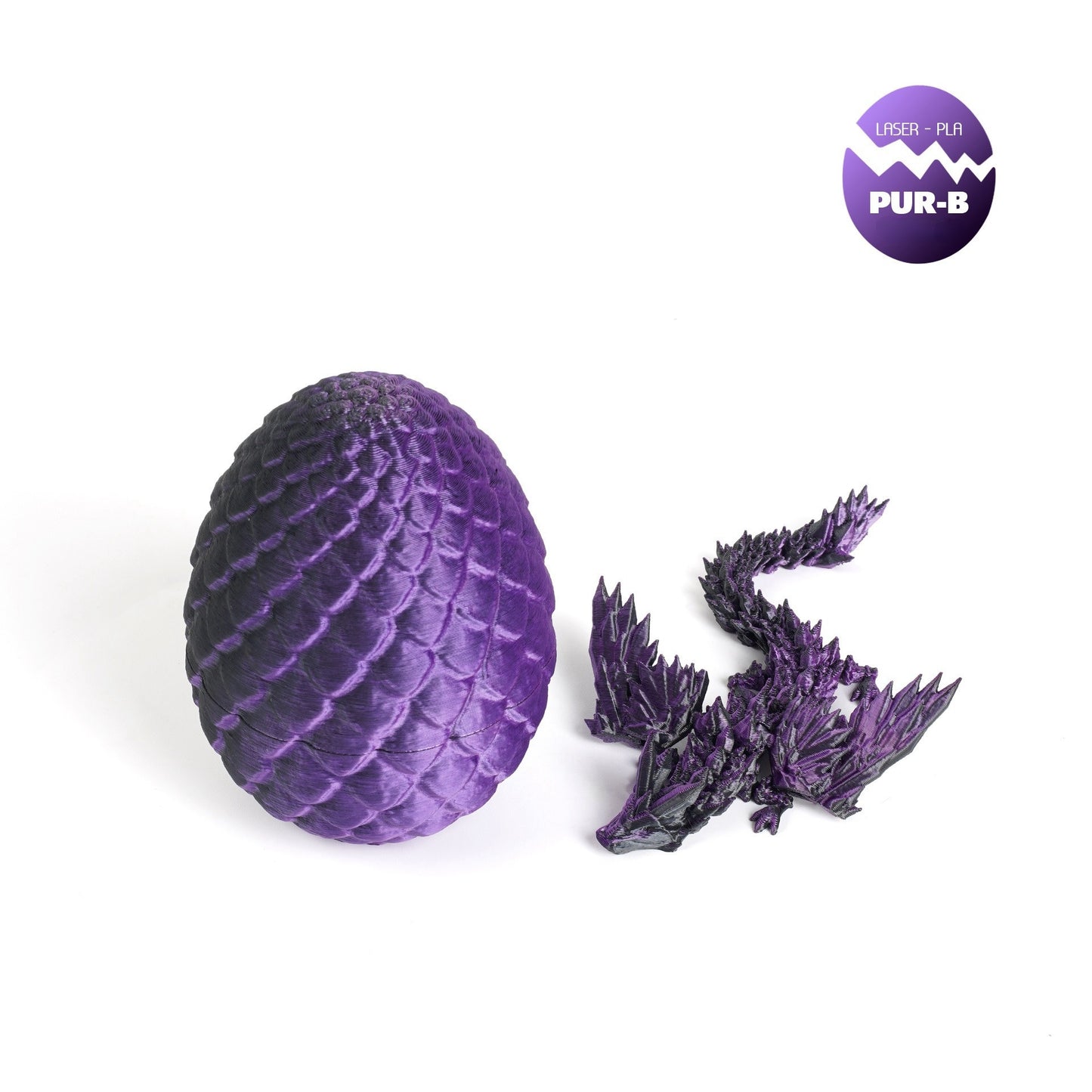 3D Printed Popular Winged Flying Dragon Egg Set, Figurine Decor Gift, Creative Trendy Chinese Dragon