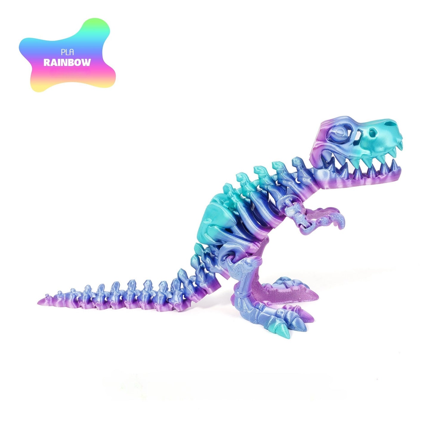 3D printed T-Rex dinosaur figurine skeleton transforming toy gear ball toy collectible gift craft trendy plaything