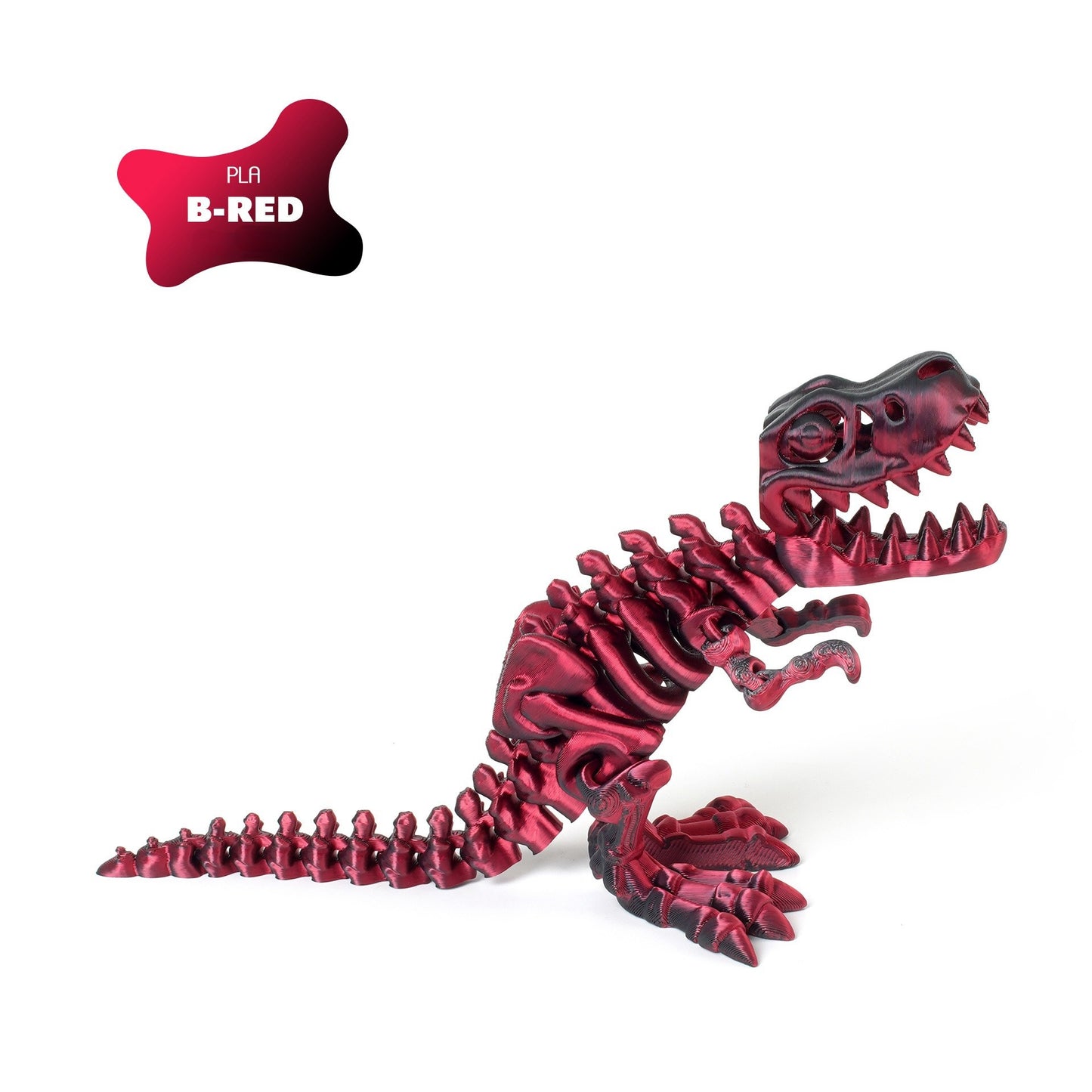 3D printed T-Rex dinosaur figurine skeleton transforming toy gear ball toy collectible gift craft trendy plaything