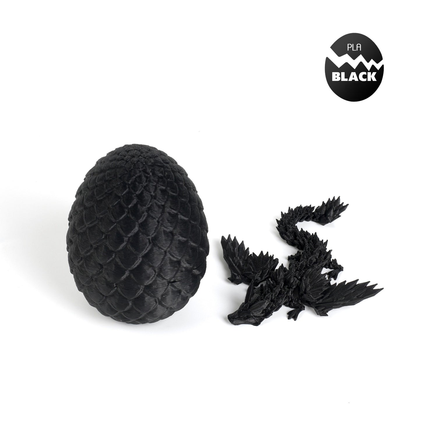 3D Printed Popular Winged Flying Dragon Egg Set, Figurine Decor Gift, Creative Trendy Chinese Dragon