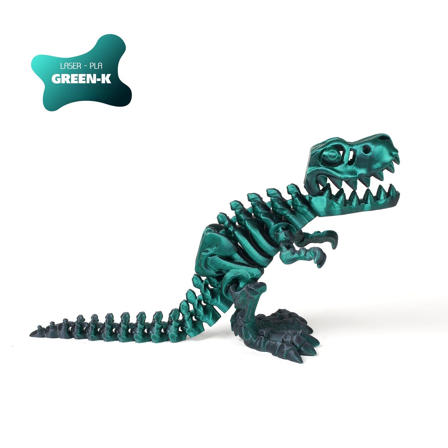 3D printed T-Rex dinosaur figurine skeleton transforming toy gear ball toy collectible gift craft trendy plaything