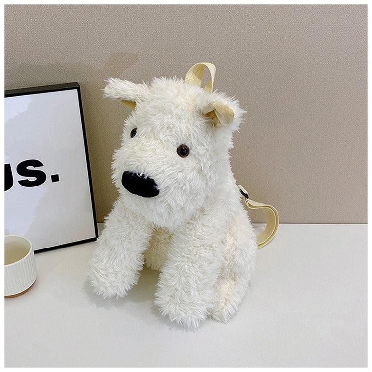 2025 West Highland Terrier Plush Toy Shoulder Bag, Westie Cute Dog Crossbody Bag, Gift