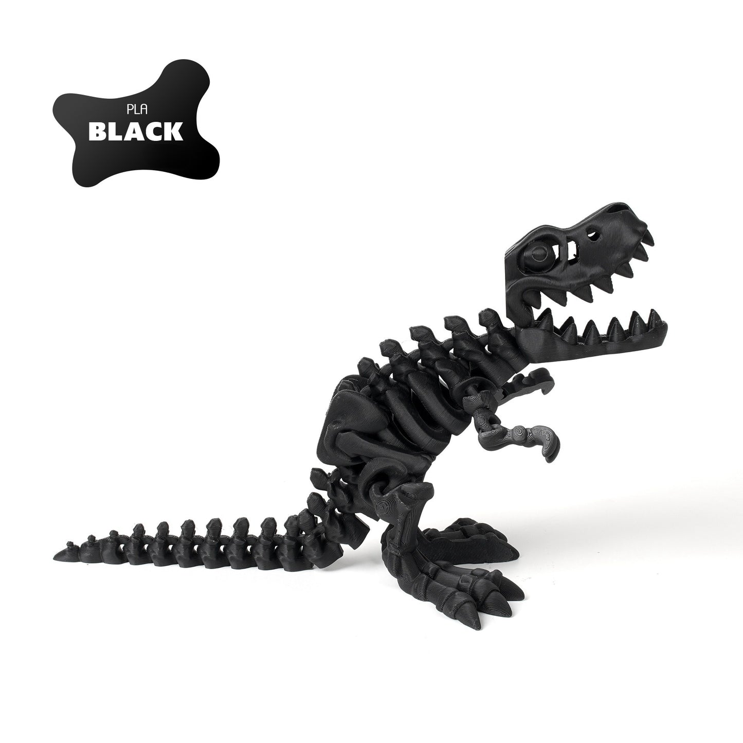 3D printed T-Rex dinosaur figurine skeleton transforming toy gear ball toy collectible gift craft trendy plaything