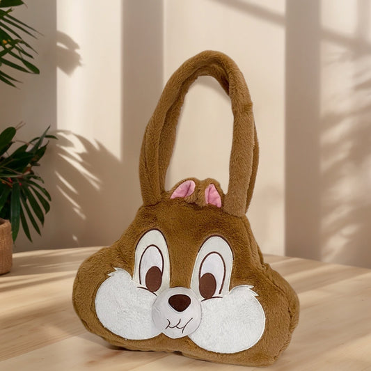 Super Cute Cartoon Plush Backpack for Fall/Winter - Stylish High-Quality Double Shoulder Bag for Girls