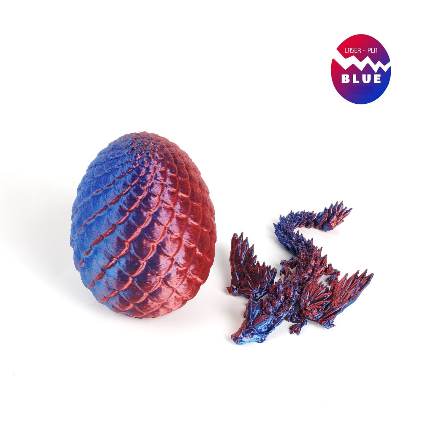 3D Printed Popular Winged Flying Dragon Egg Set, Figurine Decor Gift, Creative Trendy Chinese Dragon