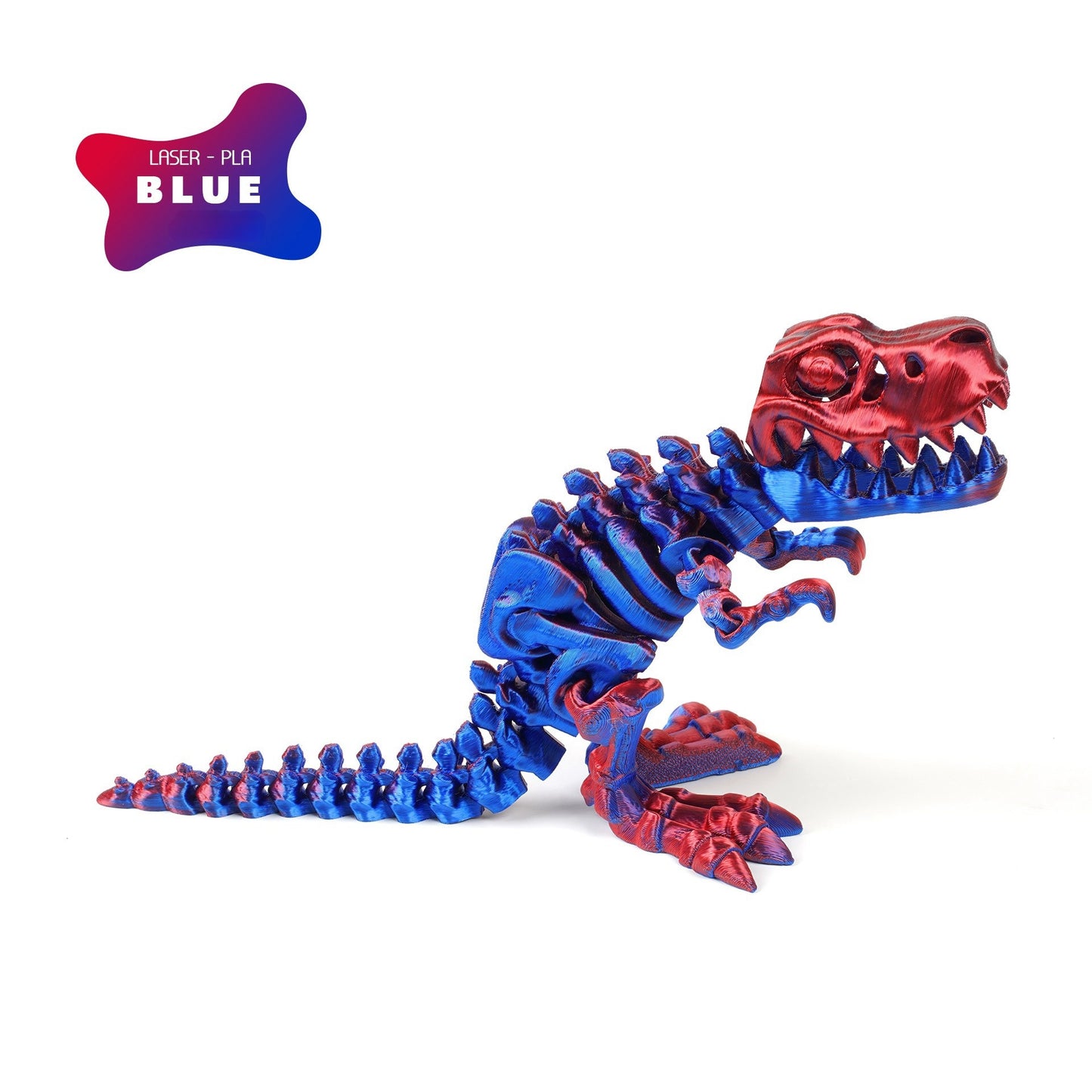 3D printed T-Rex dinosaur figurine skeleton transforming toy gear ball toy collectible gift craft trendy plaything