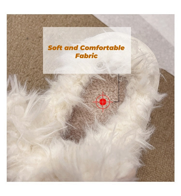 Cute West Highland Terrier Indoor Winter Thick-Soled Couple Slippers for Women, Comfy Warm Cotton House Slippers for Fall and Winter