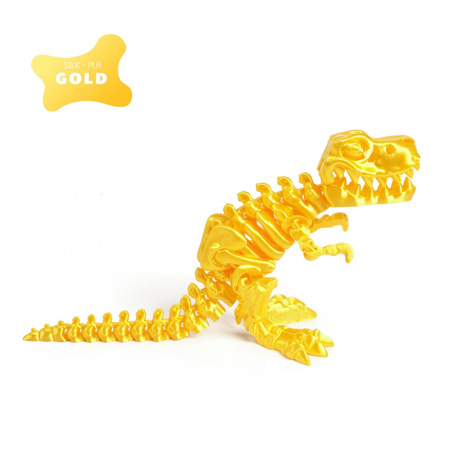 3D printed T-Rex dinosaur figurine skeleton transforming toy gear ball toy collectible gift craft trendy plaything