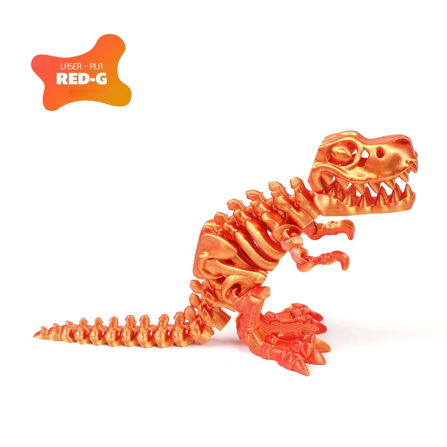 3D printed T-Rex dinosaur figurine skeleton transforming toy gear ball toy collectible gift craft trendy plaything