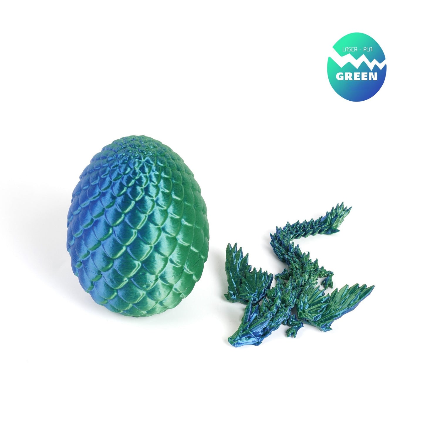 3D Printed Popular Winged Flying Dragon Egg Set, Figurine Decor Gift, Creative Trendy Chinese Dragon