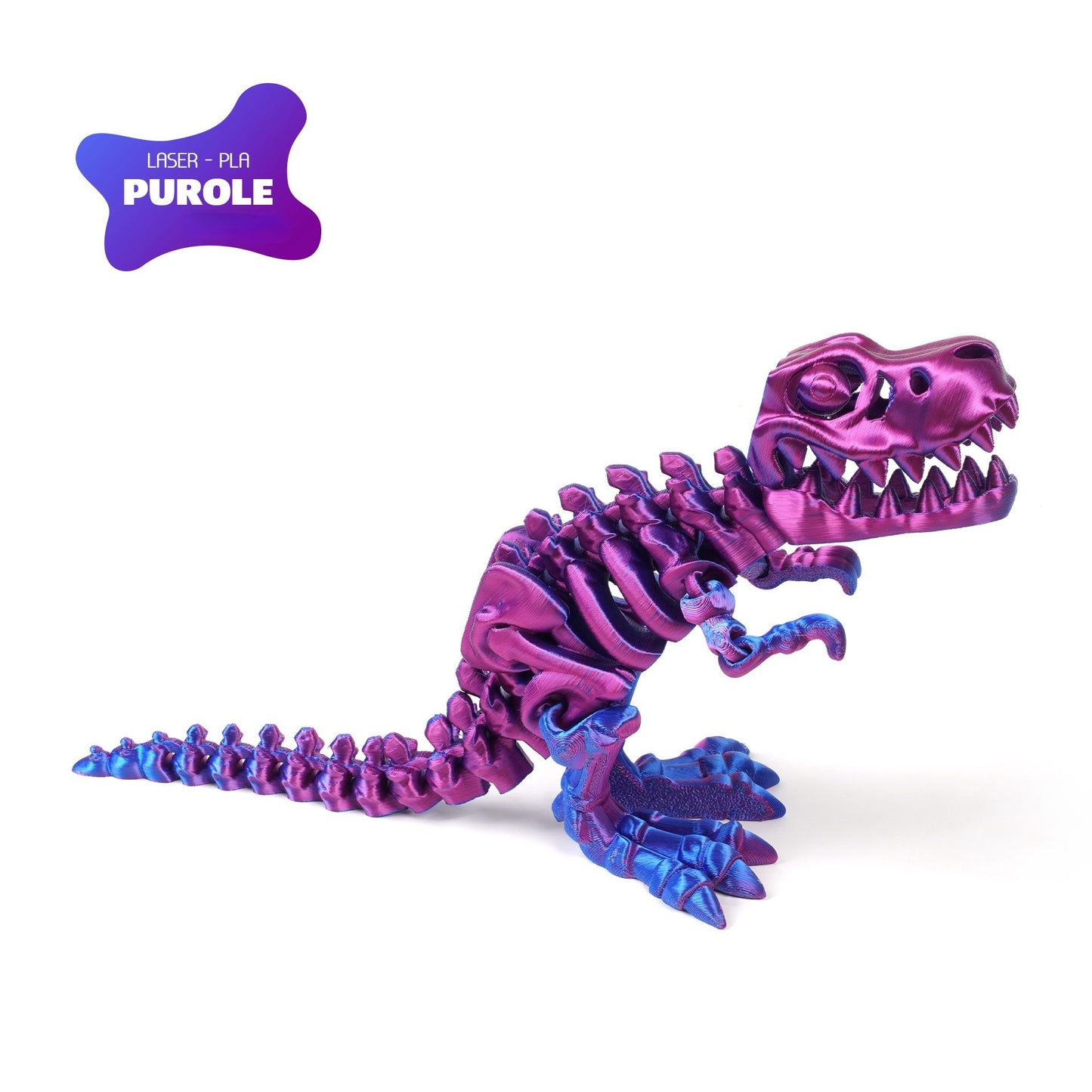 3D printed T-Rex dinosaur figurine skeleton transforming toy gear ball toy collectible gift craft trendy plaything