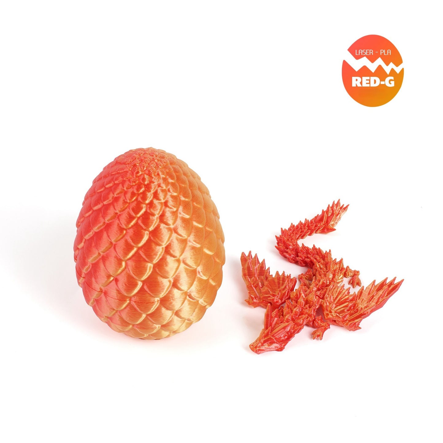 3D Printed Popular Winged Flying Dragon Egg Set, Figurine Decor Gift, Creative Trendy Chinese Dragon