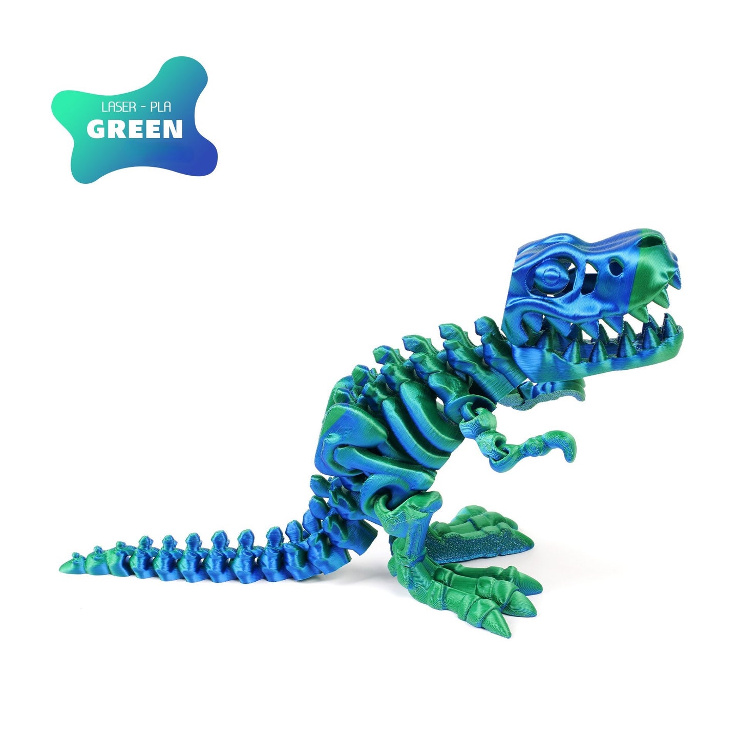 3D printed T-Rex dinosaur figurine skeleton transforming toy gear ball toy collectible gift craft trendy plaything