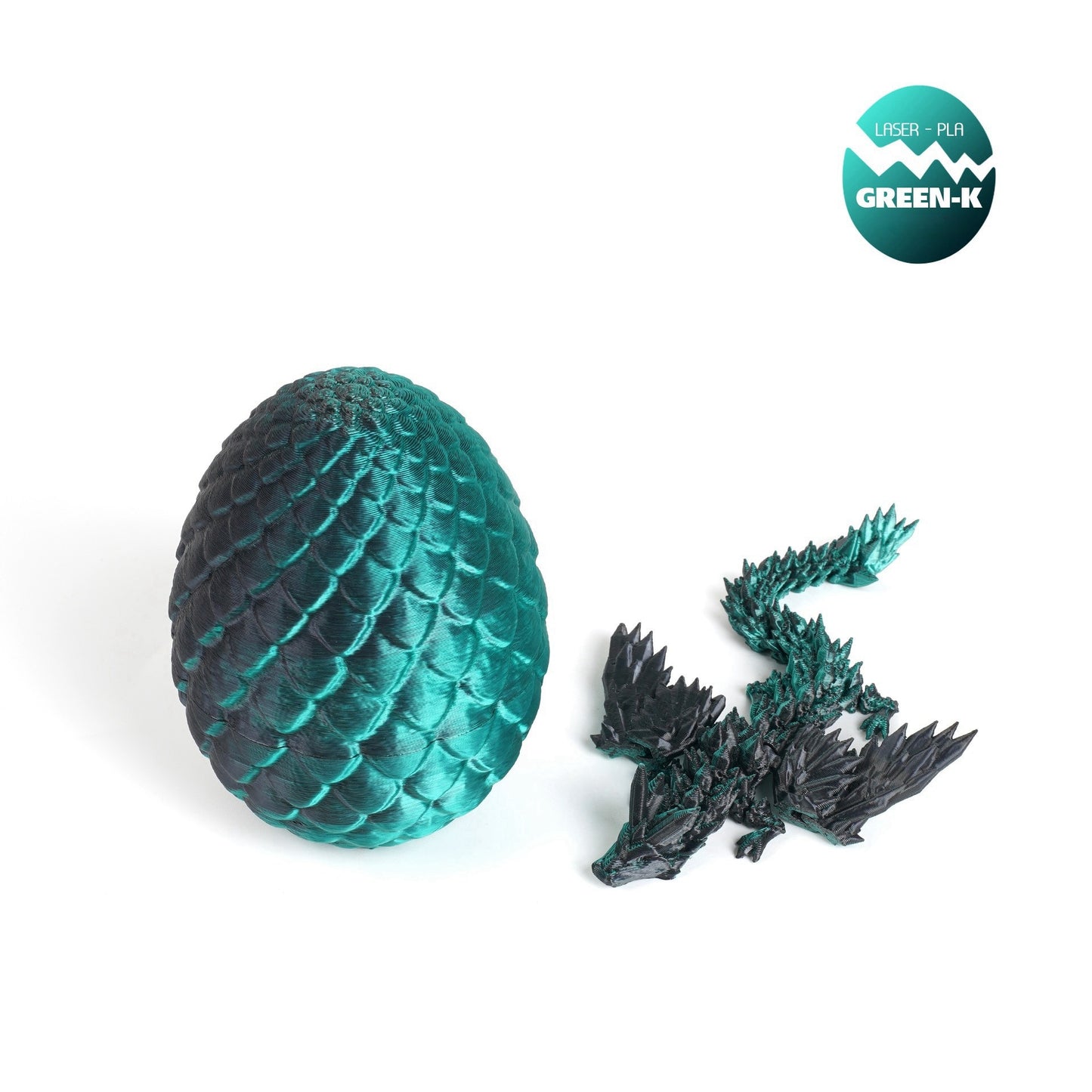 3D Printed Popular Winged Flying Dragon Egg Set, Figurine Decor Gift, Creative Trendy Chinese Dragon